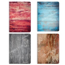 ΤΕΤΡΑΔΙΟ ΣΠΙΡΑΛ 17*25 MUST WOODS 4 ΘΕΜΑΤΩΝ, 120 ΦΥΛΛΑ