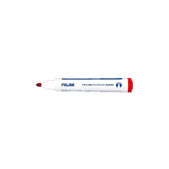 μαρκαδοροσ ασπροπινακα κοκκινοσ στρογγυλη μυτη 5μμ μιlan 02.01.0024