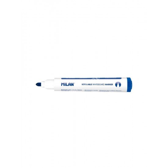 μαρκαδοροσ ασπροπινακα μπλε στρογγυλη μυτη 5μμ μιlan 02.01.0025