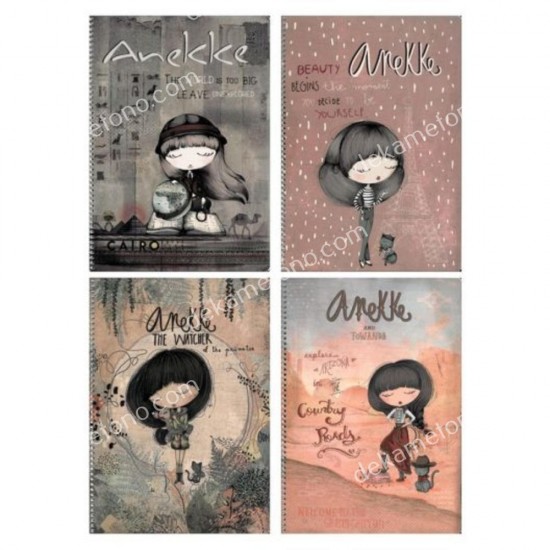 τετραδιο σπιραλ α4 2θεματων anekke 02.11.0294