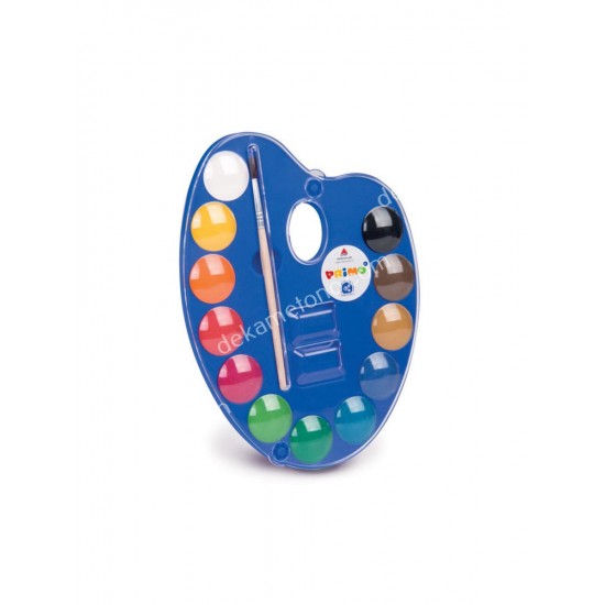 νερομπογιεσ 25mm παλετα 12 χρωματων primo 02.04.0085