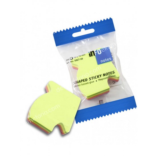 χαρτακια σημειωσεων αυτοκολλητα βελοσ 4 χρωματα 01.01.0037