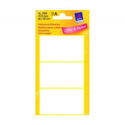 ΕΤΙΚΕΤΕΣ ΛΕΥΚΕΣ ΧΕΙΡΟΣ MULTIPURPOSE 66X38 MM 18 ΕΤΙΚΕΤΕΣ ΠΑΚΕΤΟ