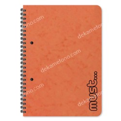 ΤΕΤΡΑΔΙΟ ΣΠΙΡΑΛ Α4 MUST CRAFT 3 ΘΕΜΑΤΩΝ, 90 ΦΥΛΛΑ