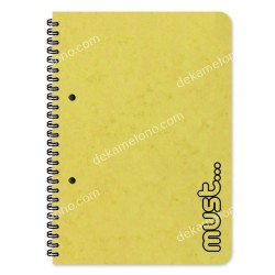 ΤΕΤΡΑΔΙΟ ΣΠΙΡΑΛ Α4 MUST CRAFT 3 ΘΕΜΑΤΩΝ, 90 ΦΥΛΛΑ