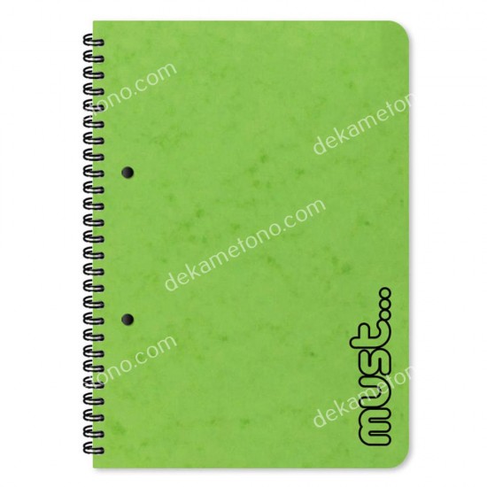 τετραδιο σπιραλ α4 must craft 3 θεματων, 90 φυλλα 02.11.0252