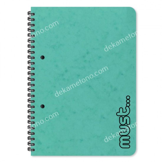 τετραδιο σπιραλ α4 must craft 3 θεματων, 90 φυλλα 02.11.0252