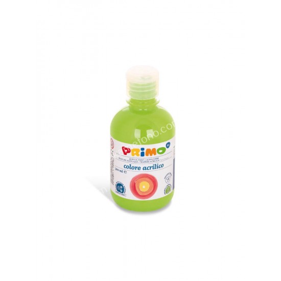 ακρυλικη τεμπερα μπουκαλι 300ml πρασινο light green primo 02.04.0061