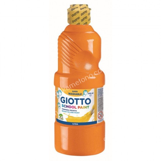 τεμπερα giotto σχολικη 500ml πορτοκαλι 02.04.0044
