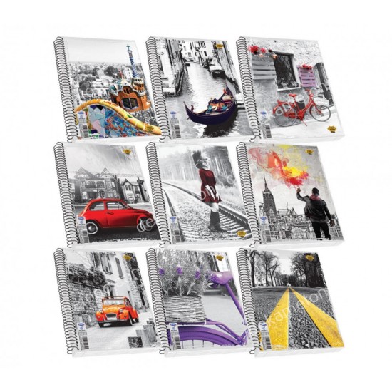τετραδιο σπιραλ street icons a4 3θεματων νο7283 02.11.0088