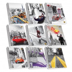 ΤΕΤΡΑΔΙΟ ΣΠΙΡΑΛ STREET ICONS A4 2ΘΕΜΑΤΩΝ ΝΟ7282