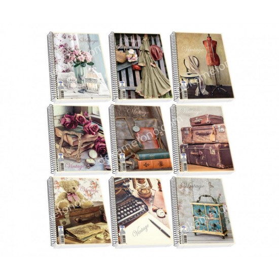 τετραδιο σπιραλ vintage α4 2θεματων skag 02.11.0089