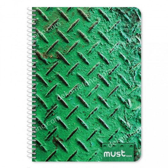 τετραδιο σπιραλ b5 must meta 2 θεματων, 60 φυλλα 02.11.0301