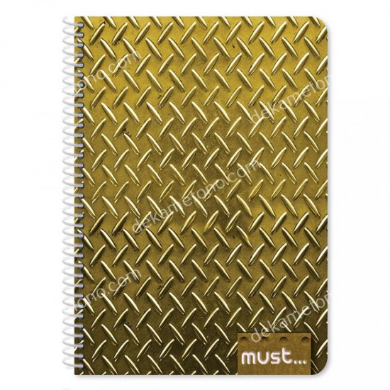 τετραδιο σπιραλ b5 must meta 3 θεματων, 90 φυλλα 02.11.0302