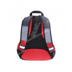 ΤΣΑΝΤΑ ΠΛΑΤΗΣ MUST ΜΑΥΡΗ/ΚΟΚΚΙΝΗ