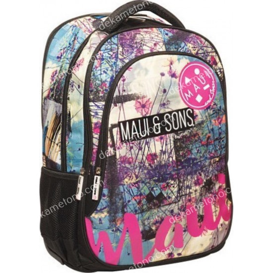 σακιδιο πλατησ maui & sons floral beach 339-83031 03.05.0028