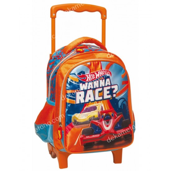 τσαντα τρολλευ νηπιαγωγειου hot wheels 03.00.0007