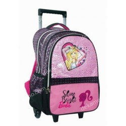 ΤΣΑΝΤΑ ΤΡΟΛΛΕΥ ΔΗΜΟΤΙΚΟΥ BARBIE SPARKLE SHINE BRIGHT 349-64074