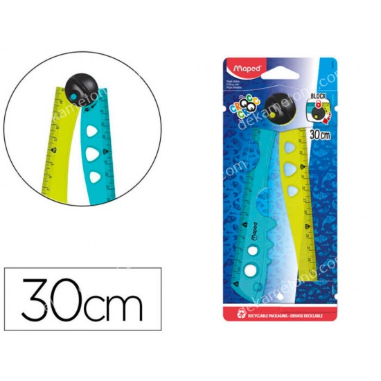 γεωμετρικοσ χαρακασ 30cm πτυσσομενοσ croc croc 02.20.0058