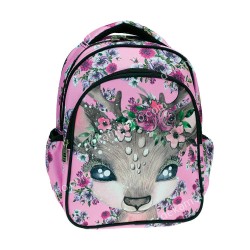 ΤΣΑΝΤΑ ΠΛΑΤΗΣ ΝΗΠΙΟΥ ΟΒΑΛ PINK DEER 