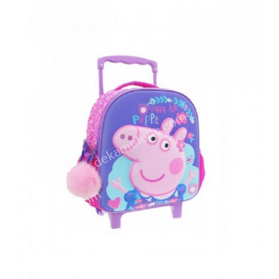 τσαντα τρολλευ νηπιαγωγειου peppa 482426 03.00.0044