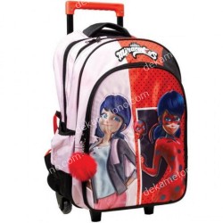 ΤΣΑΝΤΑ ΤΡΟΛΛΕΥ ΔΗΜΟΤΙΚΟΥ LADYBUG MARINETTE 346-04074