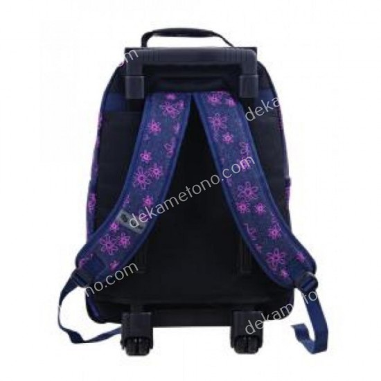 τσαντα trolley pulse wheels jeans flower 120826 03.02.0000