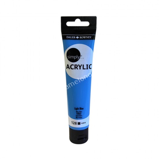 ακρυλικο χρωμα ζωγραφικησ simply 75 ml light blu 02.06.0032