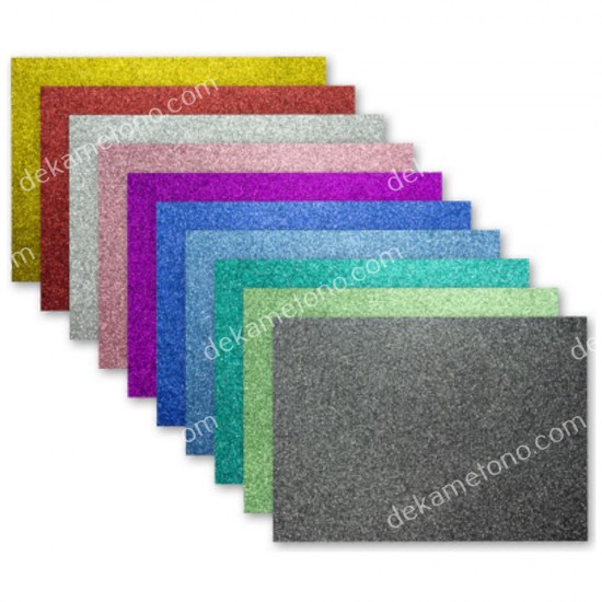 μπλοκ κολαζ glitter kangaro 25x35cm me 10 χρωματα 02.10.0048