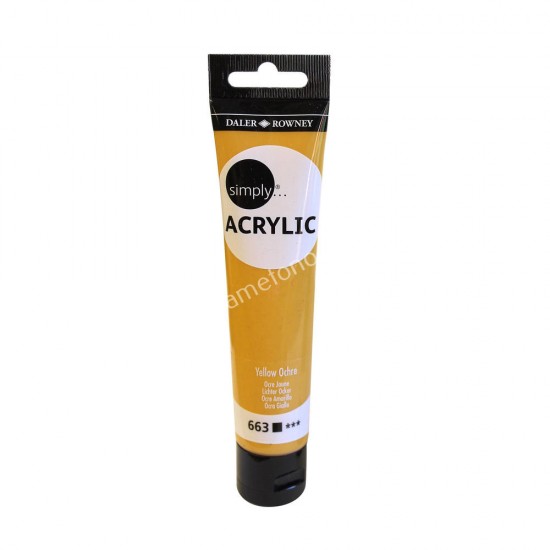 ακρυλικο χρωμα ζωγραφικησ simply 75 ml yellow orche 02.06.0041