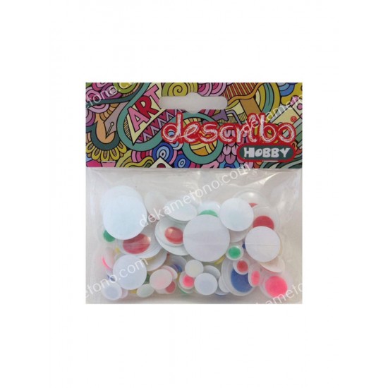 ματακια χρωματιστα 20 mm 07.00.0675