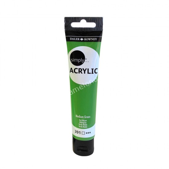 ακρυλικο χρωμα ζωγραφικησ simply 75 ml medium green 02.06.0036