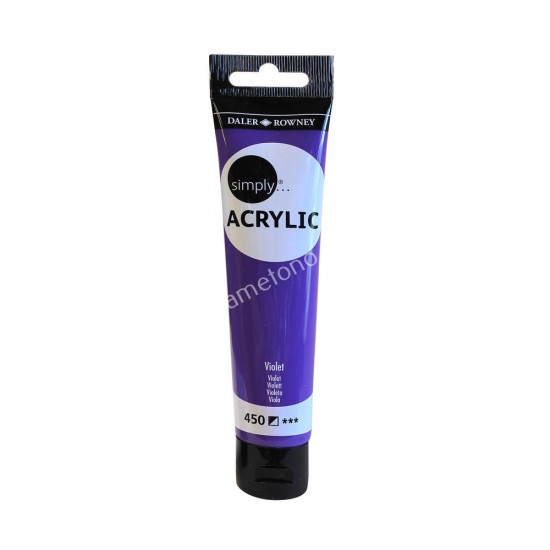 ακρυλικο χρωμα ζωγραφικησ simply 75 ml violet 02.06.0039