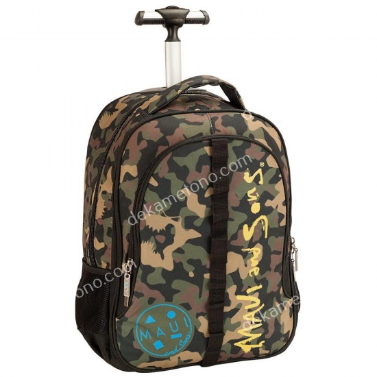 τσαντα τρολλευ maui shark camouflaze 03.02.0092