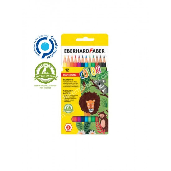 ξυλομπογιεσ 3mm 12 χρωματων eberhardfaber 05.02.1307