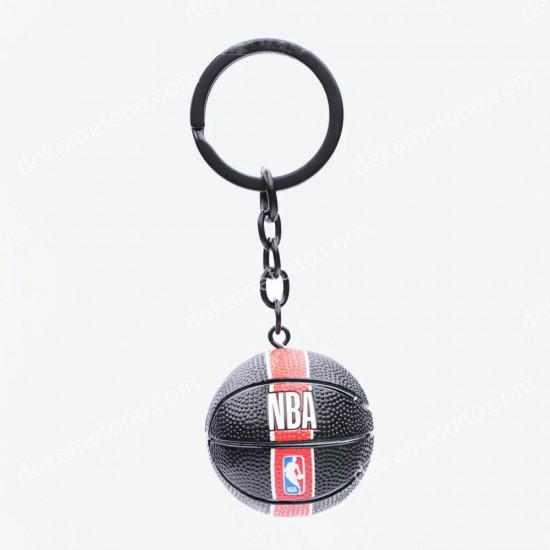 μπρελοκ 3d μπαλα nba black logo bmu 08.00.0334