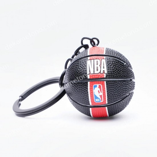 μπρελοκ 3d μπαλα nba black logo bmu 08.00.0334