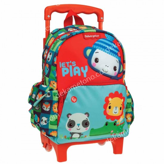 τσαντα τρολλευ νηπιου mini monkey fisher price 03.00.0060