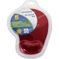 MOUSE PAD GEL EA-137R ΚΟΚΚΙΝΟ ESPERANZA