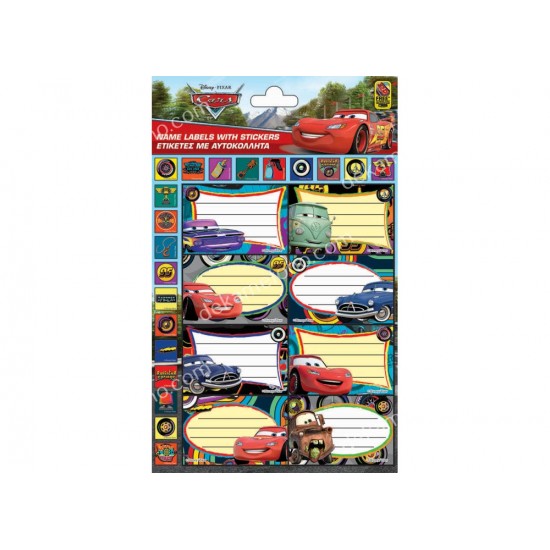 ετικετεσ με αυτοκολλητα cars 02.30.0028