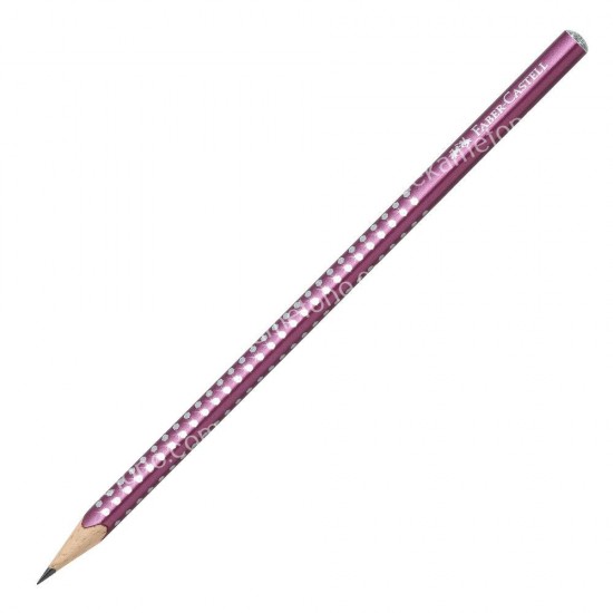 μολυβι faber castell grip sparkle μπορντω 02.14.0032