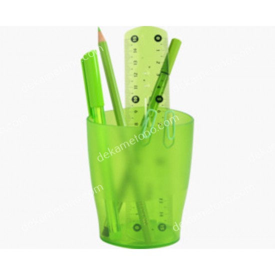 μολυβοθηκη πλαστικη διαφανη χρωμα πρασινο 02.23.0008