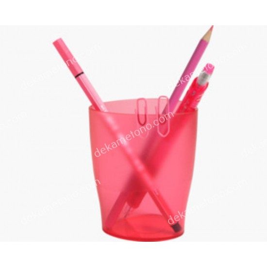 μολυβοθηκη πλαστικη διαφανη χρωμα κοκκινο 02.23.0009