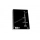 τετραδιο σπιραλ black and white 17*25 3θεματων νο9063 skag 02.11.0337