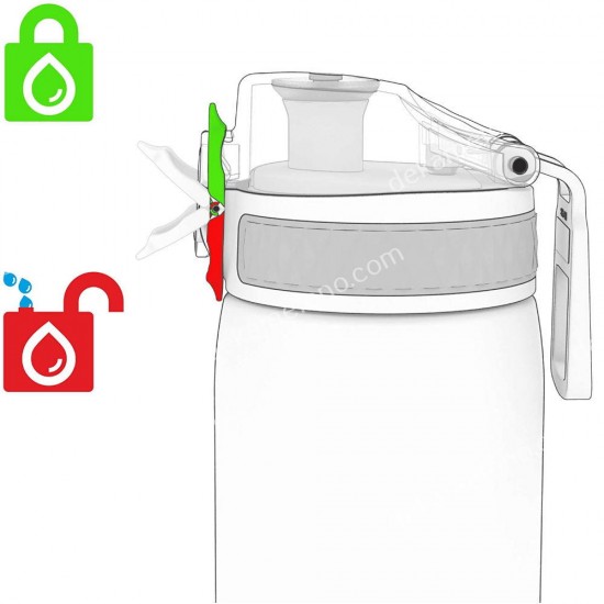 παγουρι slim 500ml μωβ ion8 04.03.0041