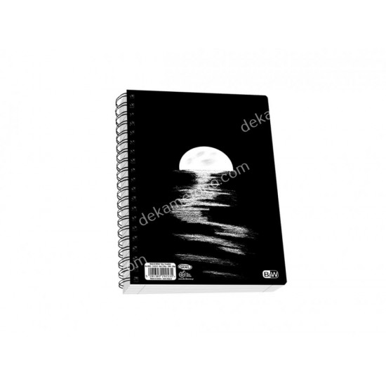 τετραδιο σπιραλ black and white 17*25 2θεματων νο9062 skag 02.11.0336