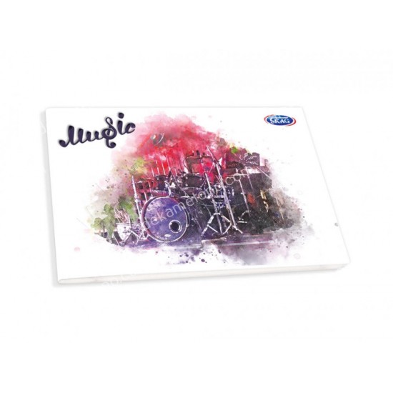 τετραδιο μουσικησ πλαγιο 40φυλλων skag 02.11.0176