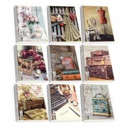 ΤΕΤΡΑΔΙΟ ΣΠΙΡΑΛ VINTAGE Α4 2ΘΕΜΑΤΩΝ SKAG