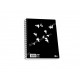 τετραδιο σπιραλ black and white 17*25 3θεματων νο9063 skag 02.11.0337
